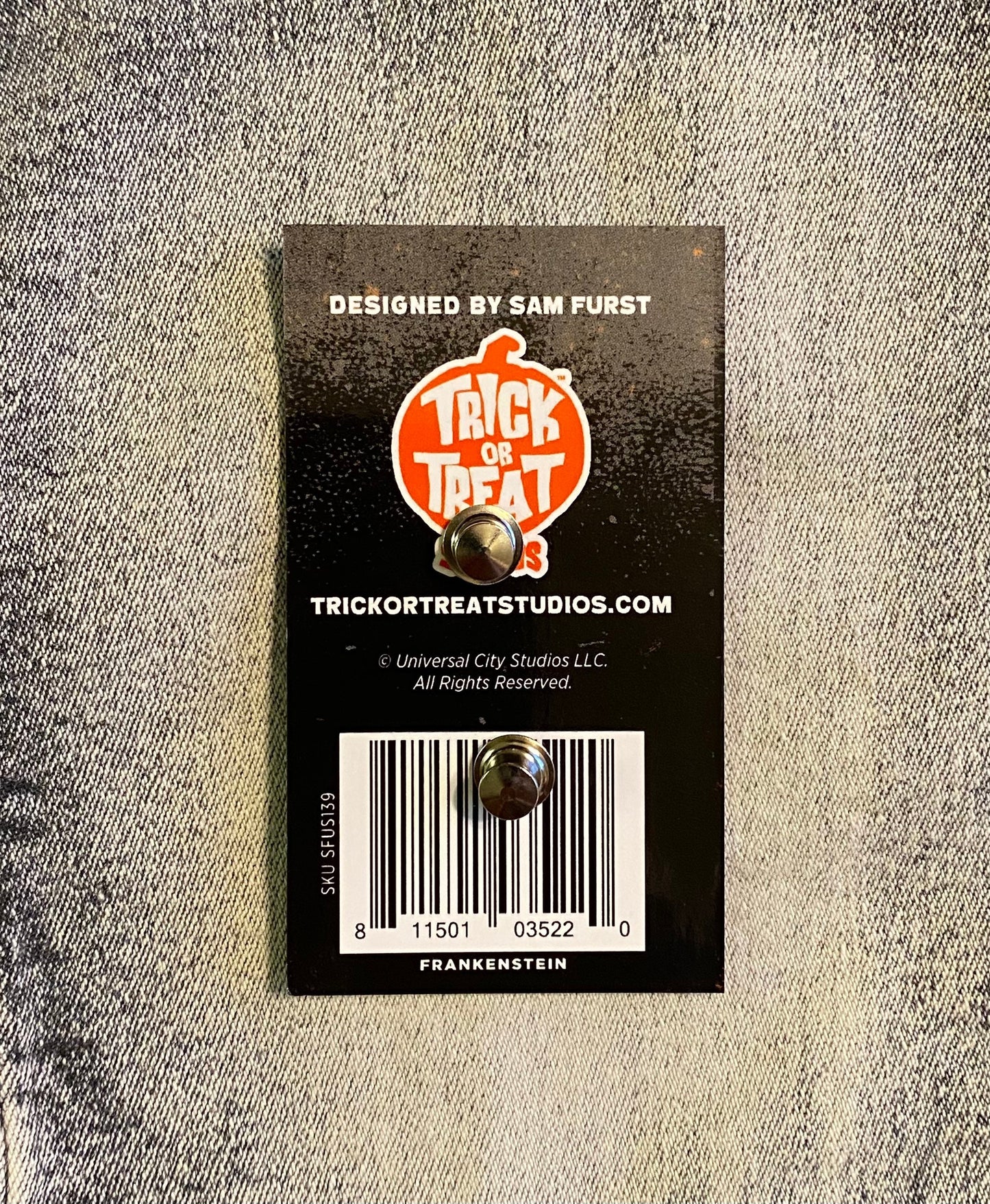 Frankenstein Universal Studios Classic Monsters Enamel Pin, Horror, Scary Movie, Sci-fi