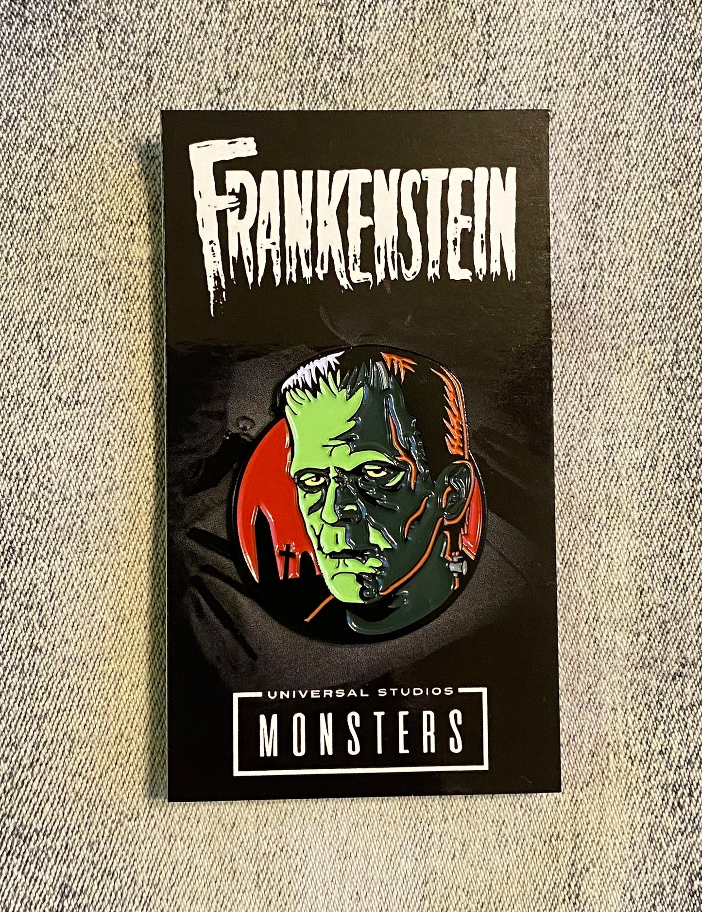 Frankenstein Universal Studios Classic Monsters Enamel Pin, Horror, Scary Movie, Sci-fi
