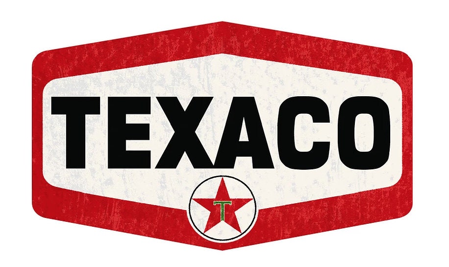 Texaco Logo Metal Sign
