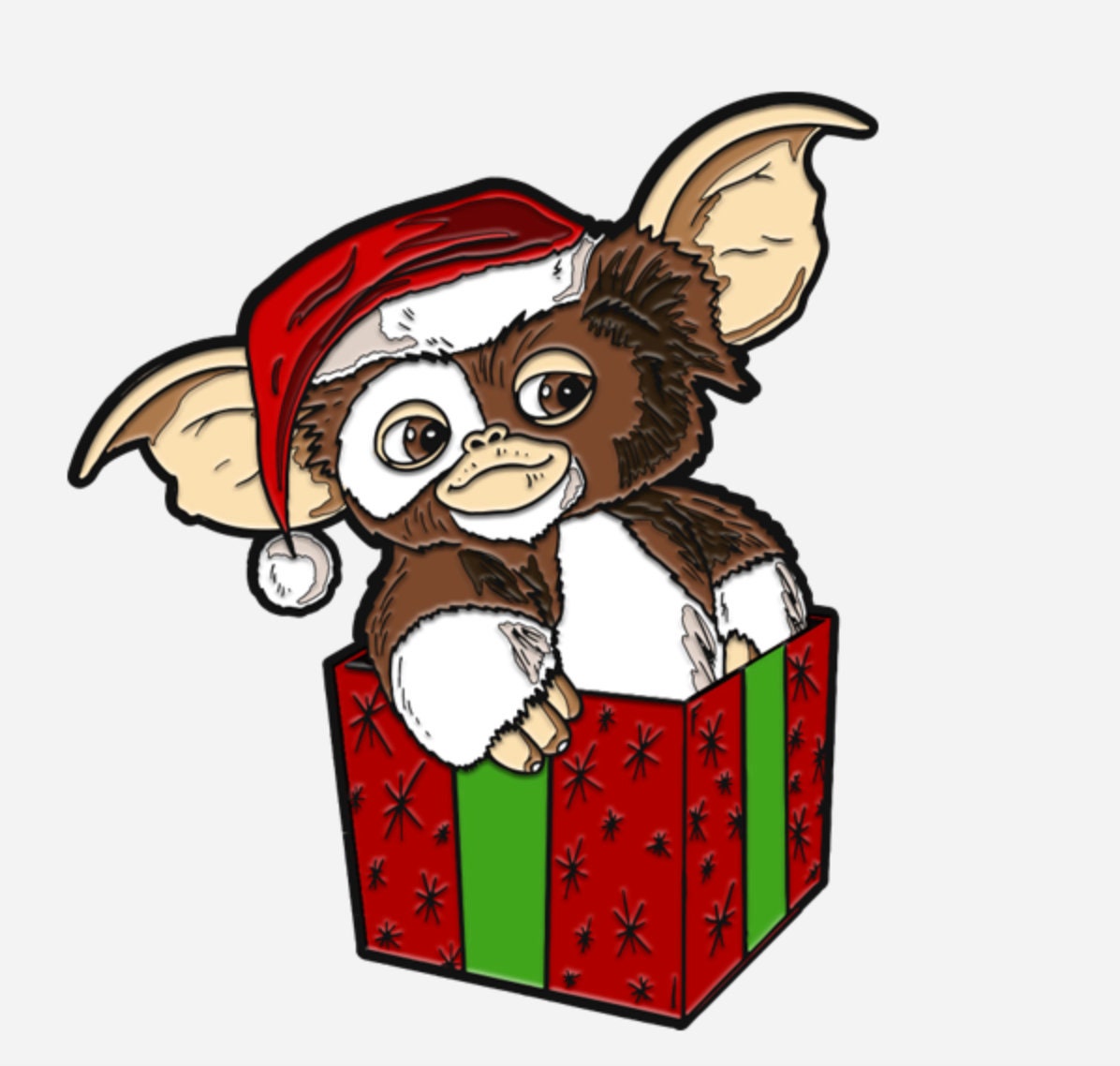 Gremlins Holiday Gizmo in a Santa Hat Enamel Pin