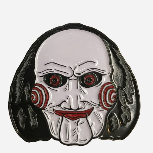 Saw Billy Puppet Enamel Pin, Horror Movie