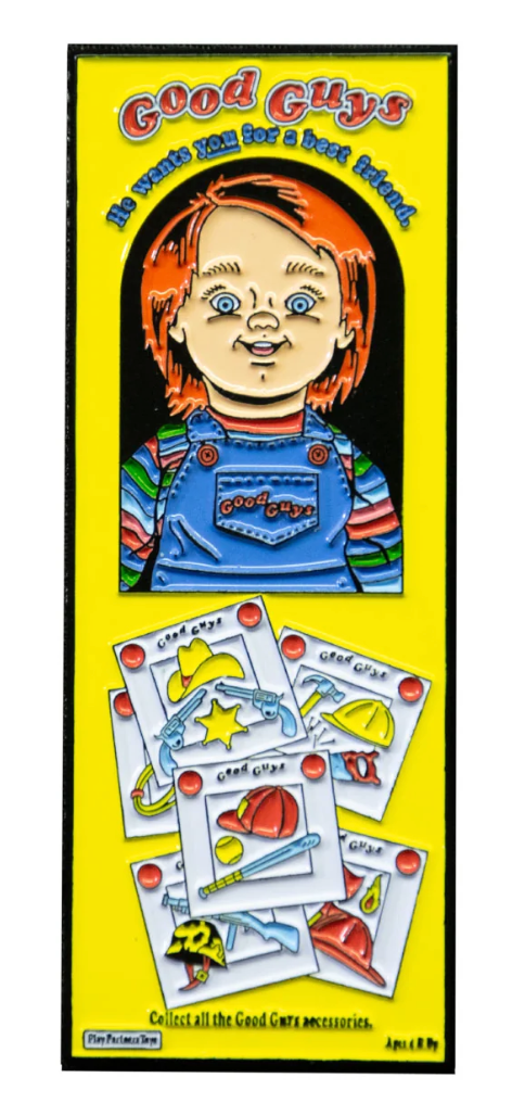 Good Guys Chucky Box Enamel Pin