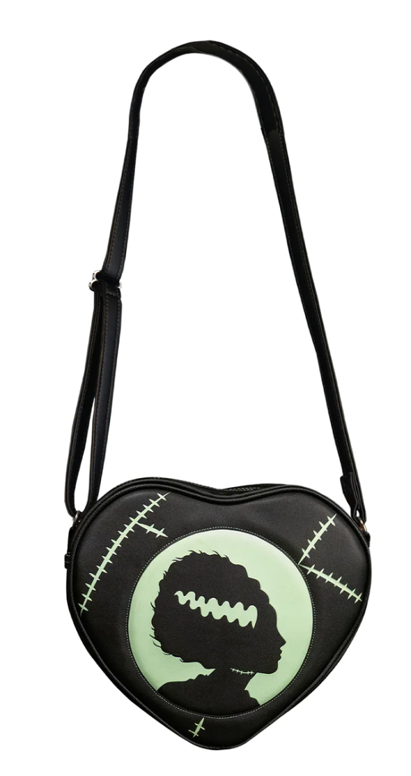 Bride of Frankenstein Glow in the Dark Vegan Leather Handbag