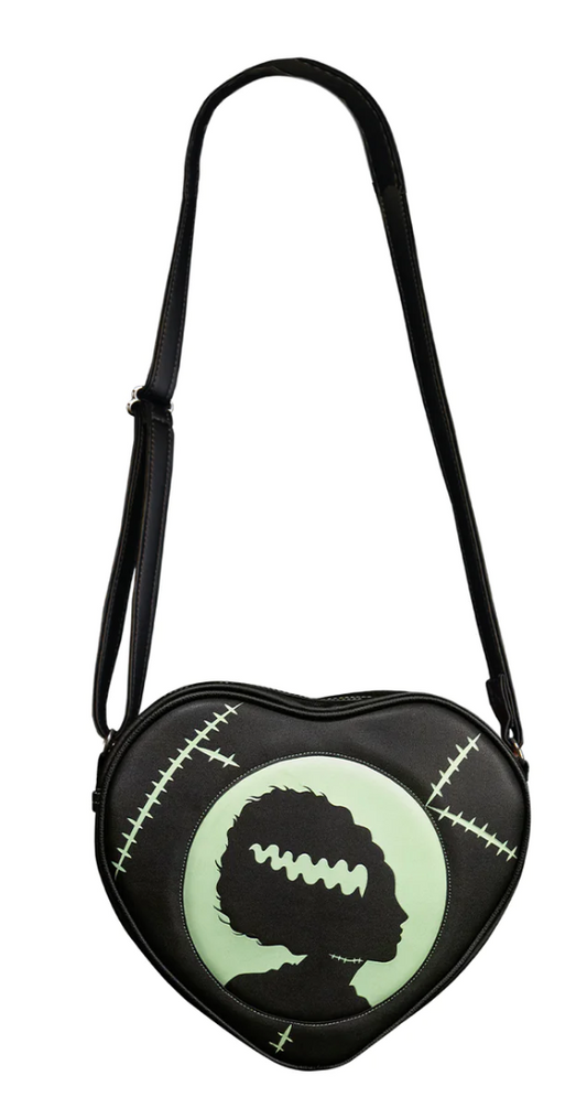 Bride of Frankenstein Glow in the Dark Vegan Leather Handbag