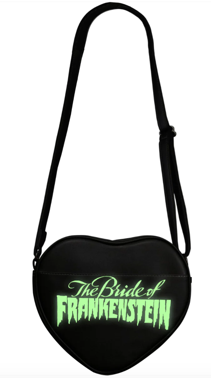 Bride of Frankenstein Glow in the Dark Vegan Leather Handbag