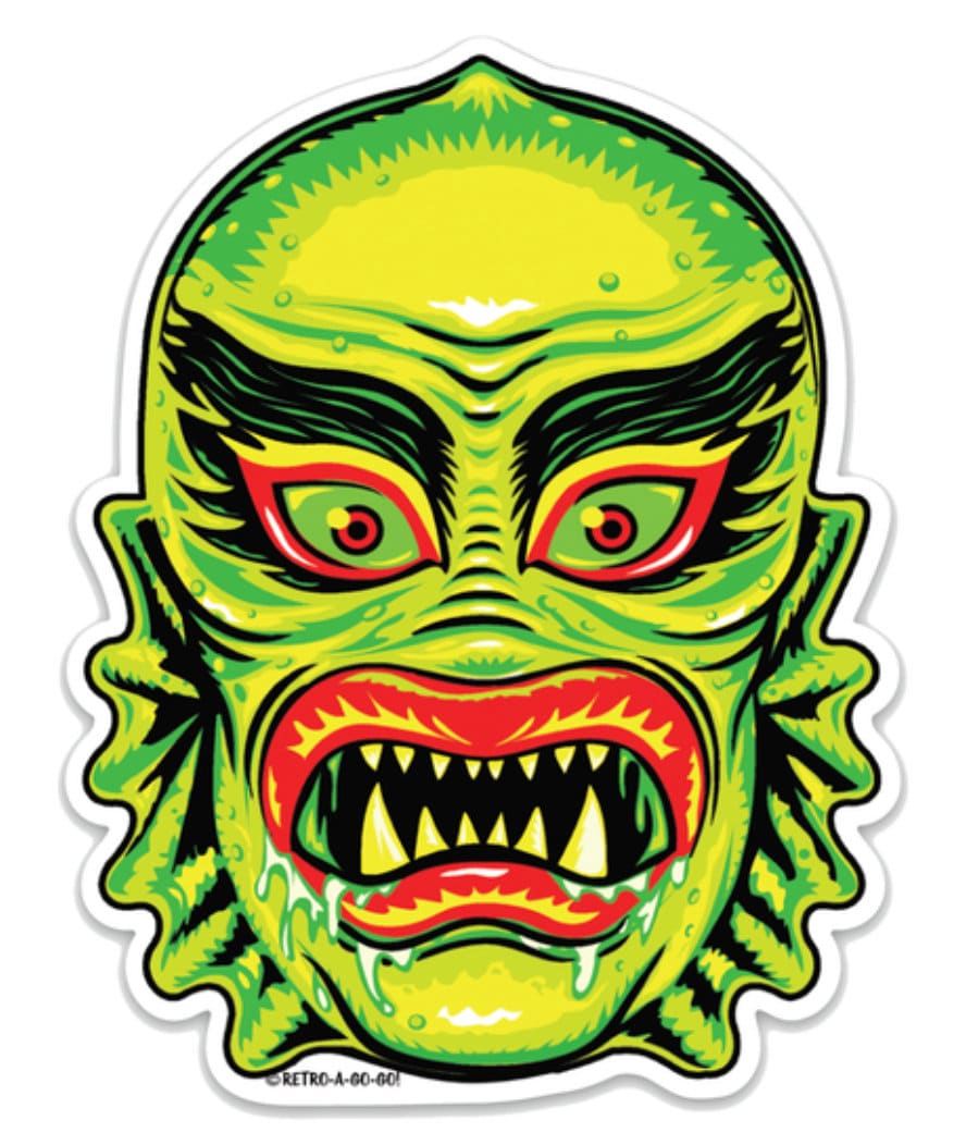 Creature from the Black Lagoon, Fish Face, Monster Vinyl Sticker