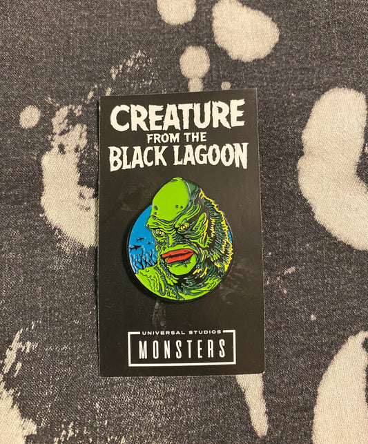 Creature from the Black Lagoon Universal Studios Classic Monsters Enamel Pin, Horror, Scary Movie, Sci-fi