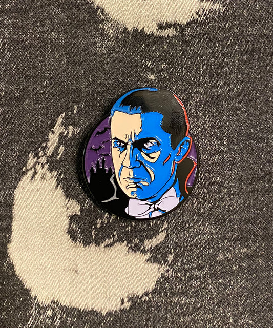 Dracula Bela Lugosi Classic Monsters Enamel Pin, Horror, Scary Movie, Sci-fi