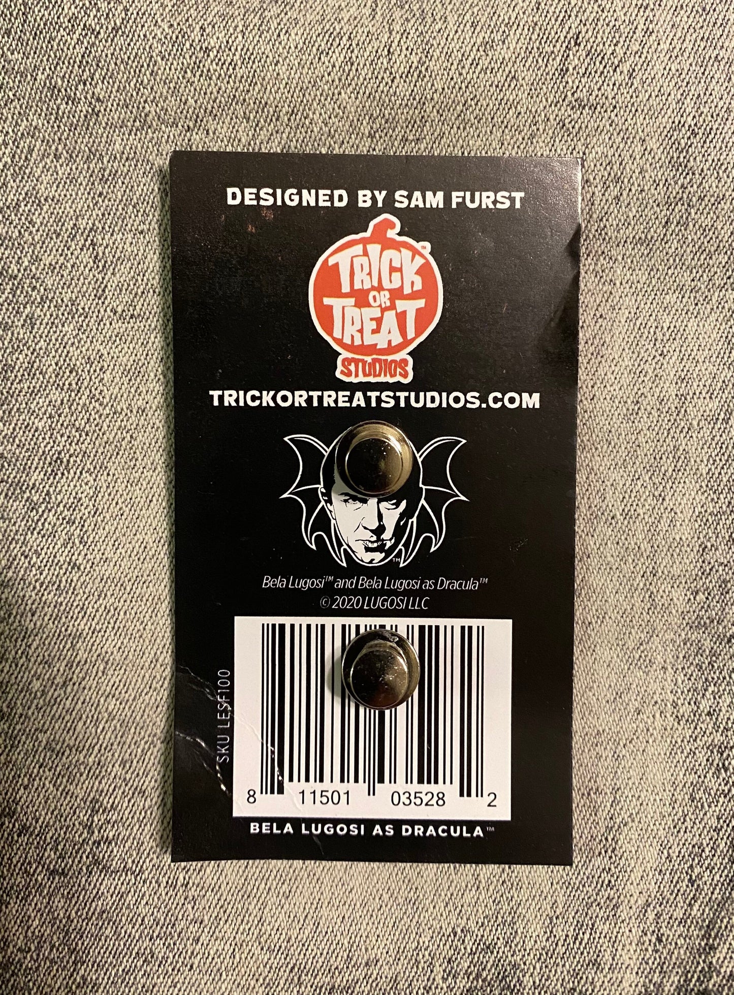 Dracula Bela Lugosi Classic Monsters Enamel Pin, Horror, Scary Movie, Sci-fi