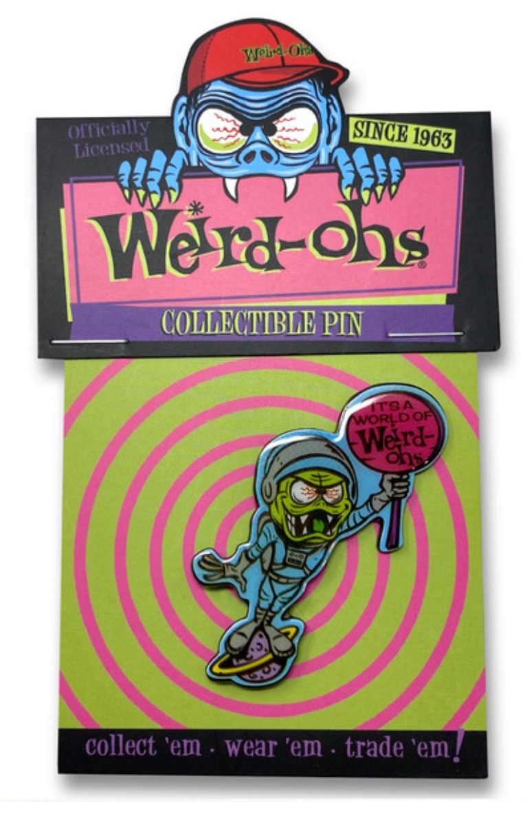 Weird-ohs Astro-Nut Collectible Pin, Funky Retro Color Pop Enamel Pin