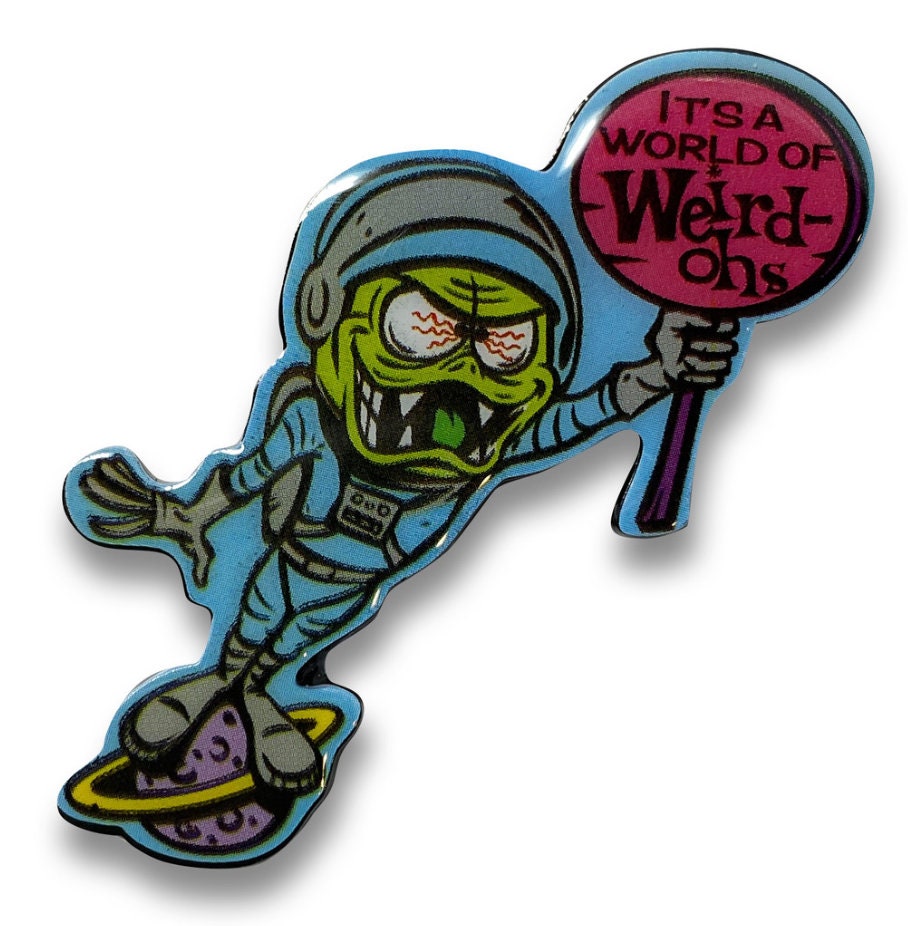 Weird-ohs Astro-Nut Collectible Pin, Funky Retro Color Pop Enamel Pin