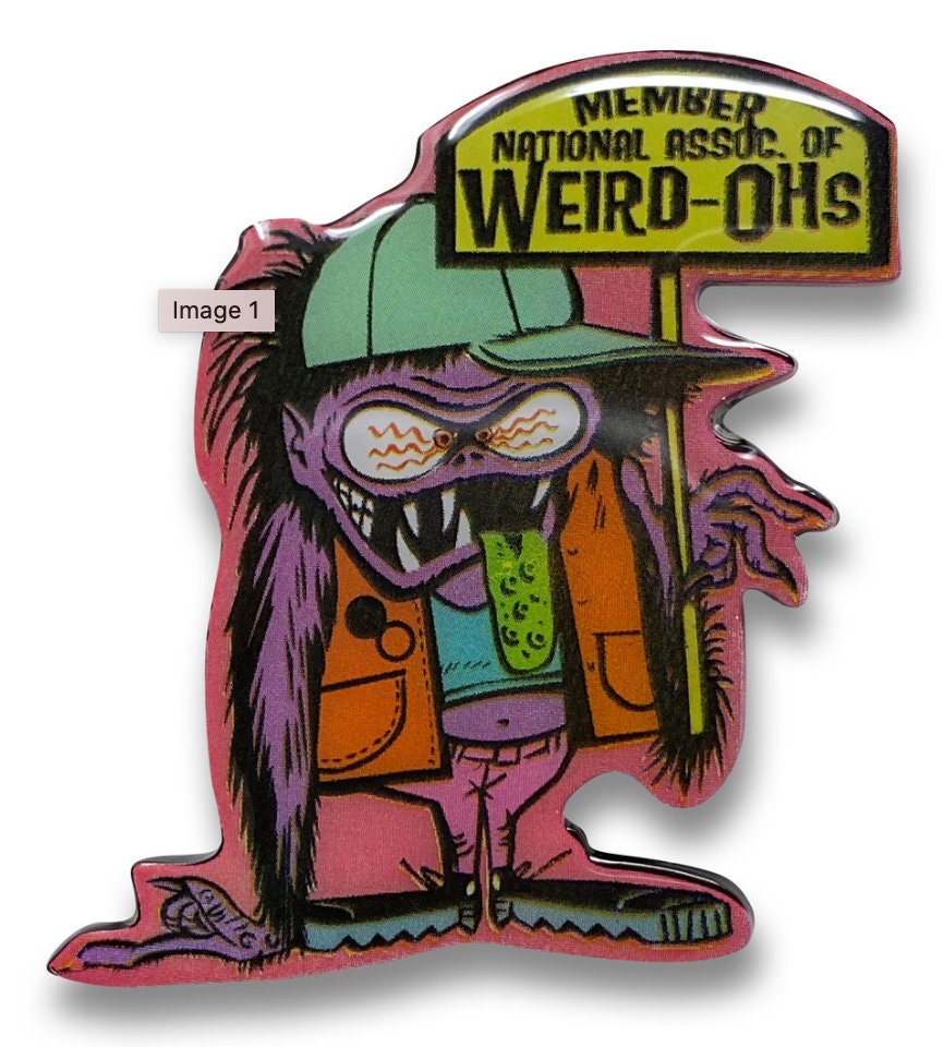 Weird-ohs National Membership Collectible Pin, Funky Retro Color Pop Enamel Pin