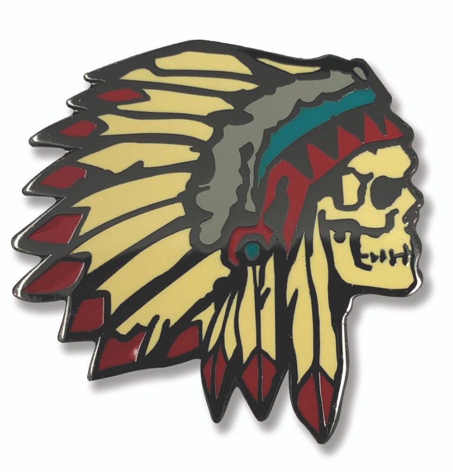 Chief of the Dead Collectible Pin, Funky Retro Color Pop Enamel Pin