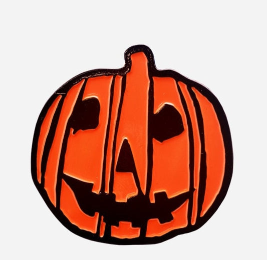 Halloween 2018 Pumpkin Logo Enamel Pin. Michael Myers