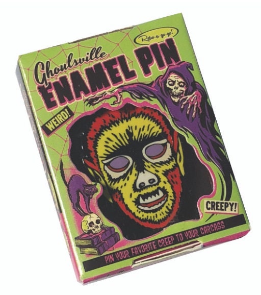 Electric Wolfman by Ghoulsville Collectible Enamel Pin, Halloween