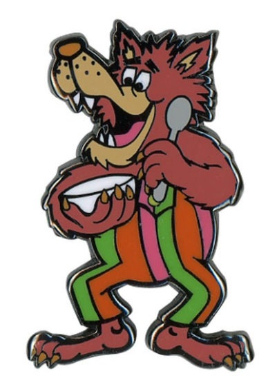 General Mills Frute Brute Buddy Collectible Enamel Pin, Wolf, Cereal Mascot