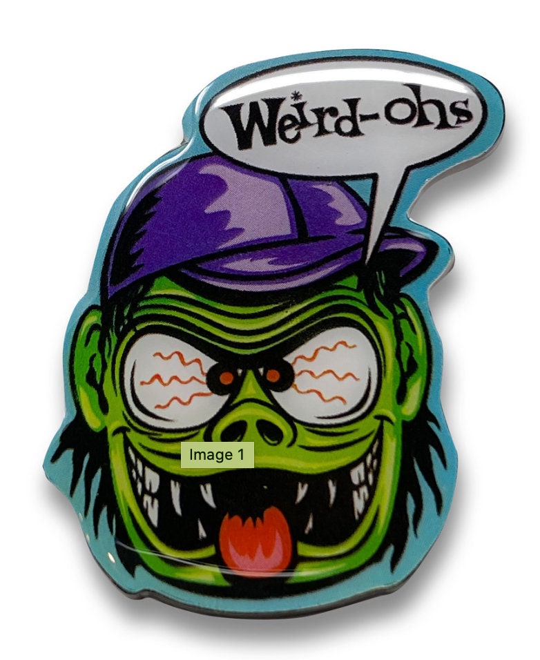 Weird-ohs Gross-Out Green Collectible Pin, Funky Retro Color Pop Enamel Pin