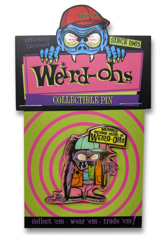 Weird-ohs National Membership Collectible Pin, Funky Retro Color Pop Enamel Pin