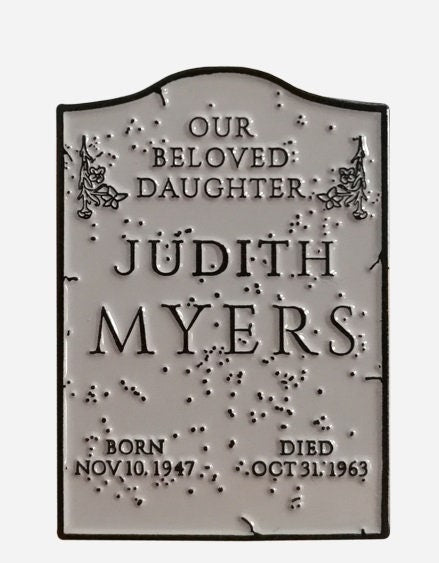 Judith Myers Tombstone Halloween 1978 Enamel Pin