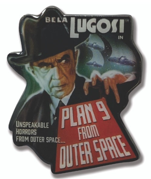 Bela Lugosi Plan 9 from Outer Space Collectible Enamel Pin