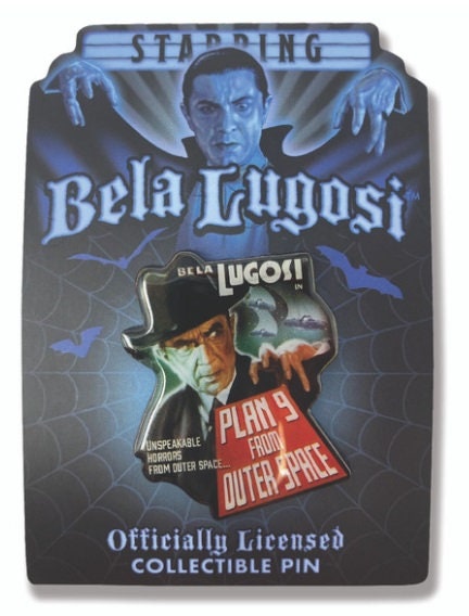 Bela Lugosi Plan 9 from Outer Space Collectible Enamel Pin
