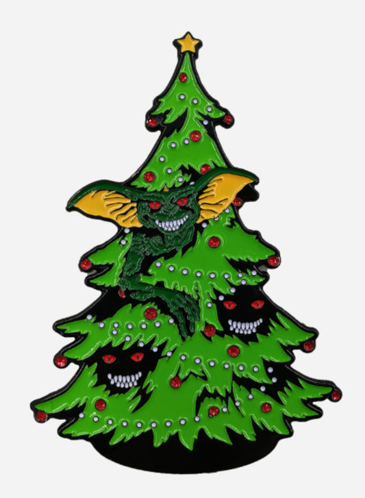 Gremlins Afer Midnight Christmas Tree Holiday Enamel Pin