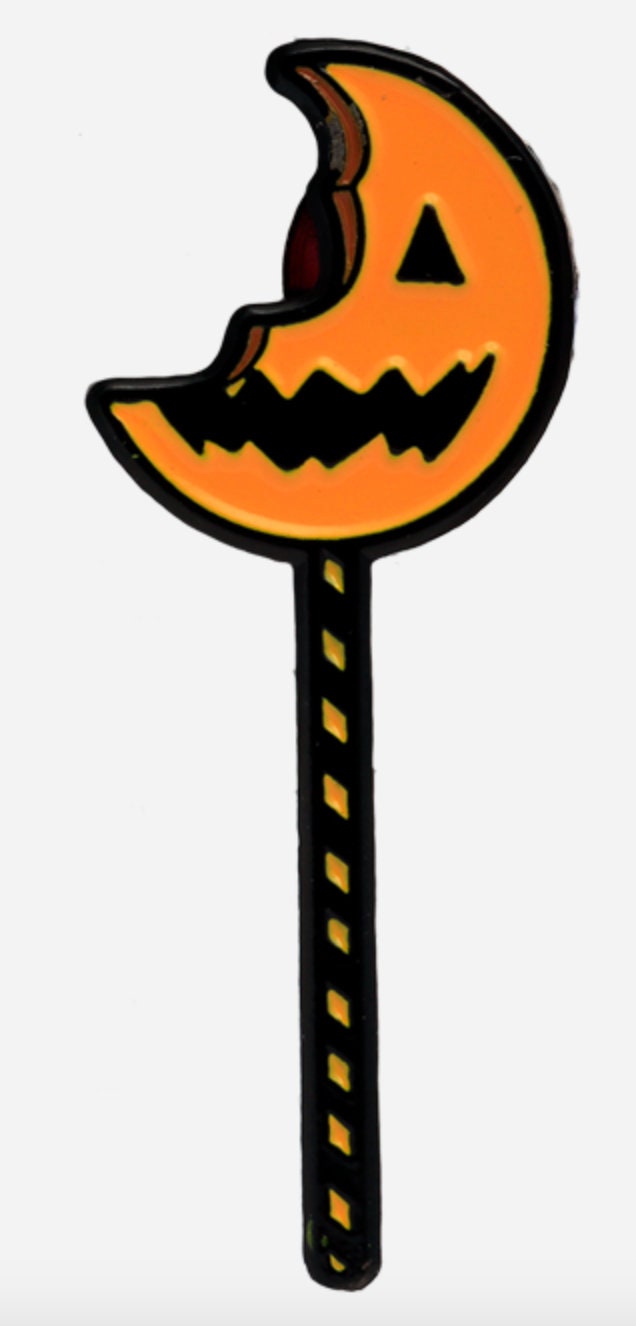 Bitten Lollipop Trick R Treat Enamel Pin