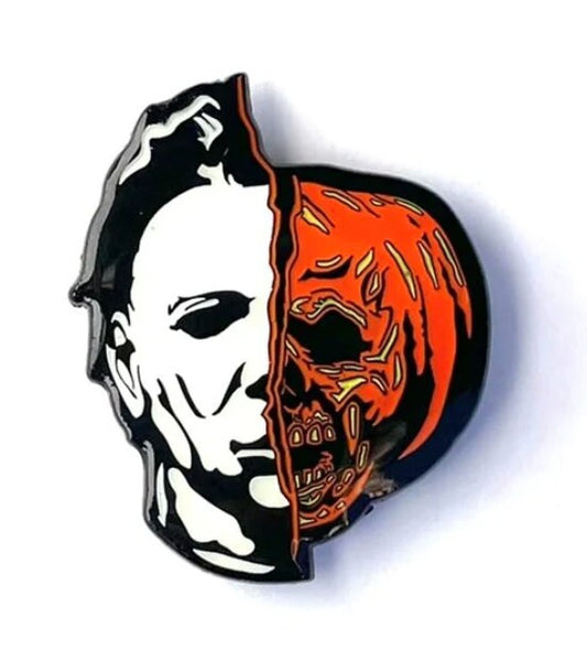 Michael Myers Half Face Halloween II Enamel Pin